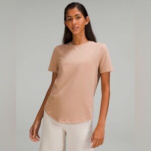 Lululemon Love Crew Short Sleeve T-shirt in Pink Clay Versatile Basic Tee Sz 8